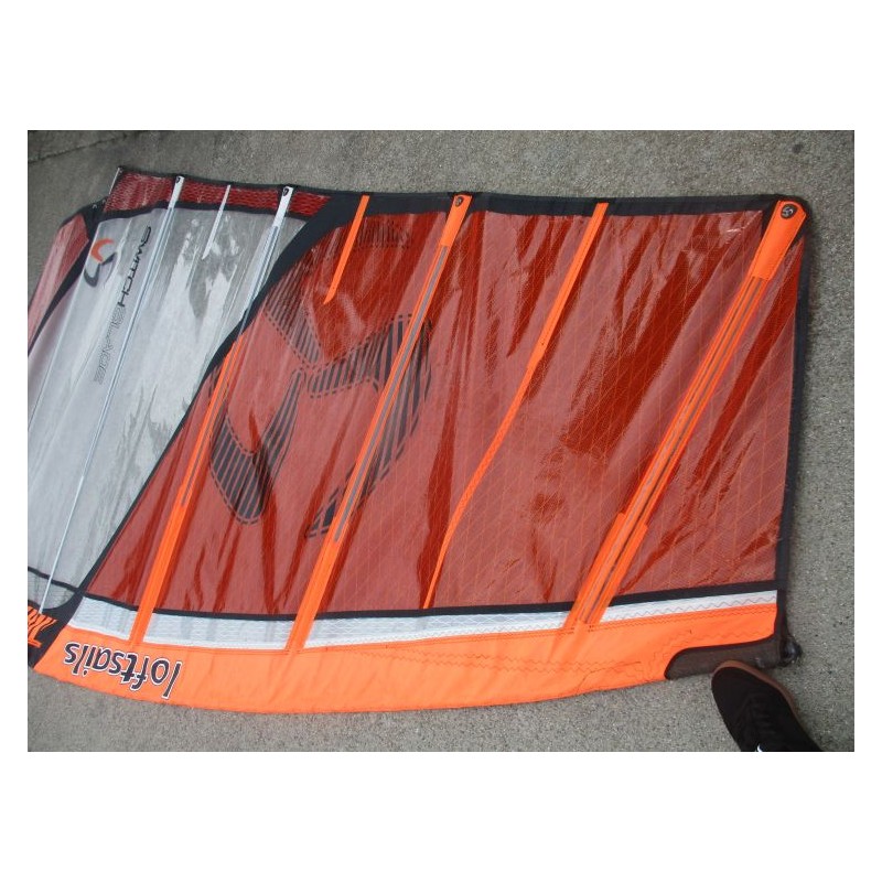 Voile Windsurf occasion Loftsails SWITCH BLADE 7,3 m² 2014 Orange