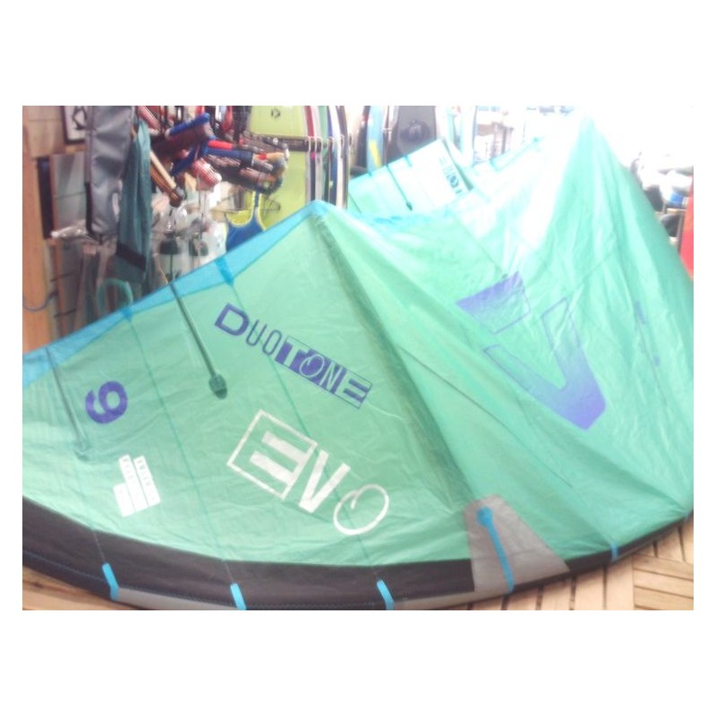 Aile nue Kitesurf occasion Duotone EVO 9 m² 2026 Green