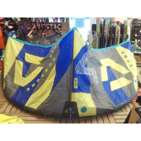 Aile nue Kitesurf occasion Duotone Dice SLS 8 m² 2024 lime/Dark-Grey