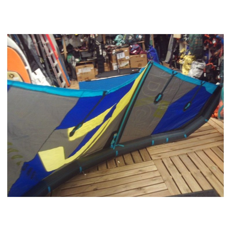 Aile nue Kitesurf occasion Duotone Dice SLS 8 m² 2024 lime/Dark-Grey