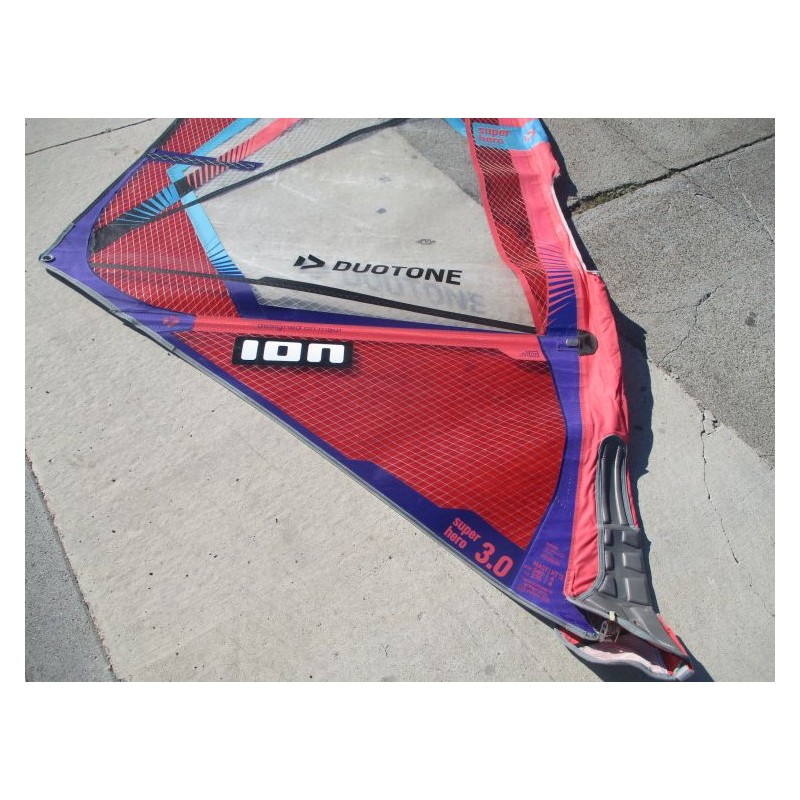 Voile Windsurf occasion Duotone SUPER HERO 3 m² 2023 Coral